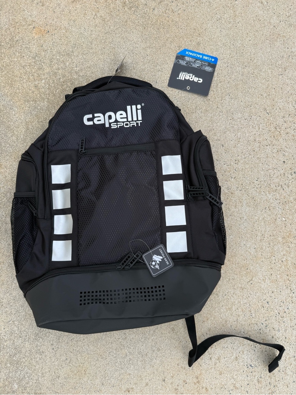 Capelli of New York Black and White Sport Backpack